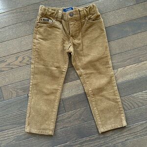 Polo RL tan corduroy pants. Size 2T Boys. Worn once.